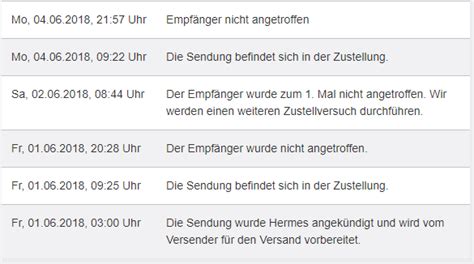 Hermes Zustellungsversuche an eine Geschäftsadresse : r/de